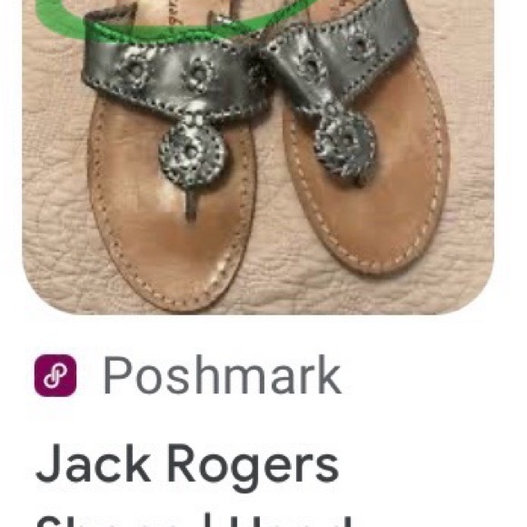 JACK ROGERS PEWTER NAVAJO SANDALS - Picture 6 of 9